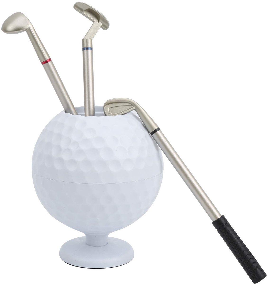 Dailygoody - Golfbal pennenhouder - Golfaccessoire - Mini pennenhouder - Souvenir - Perfect kerstcadeau voor golfer - Deskitem