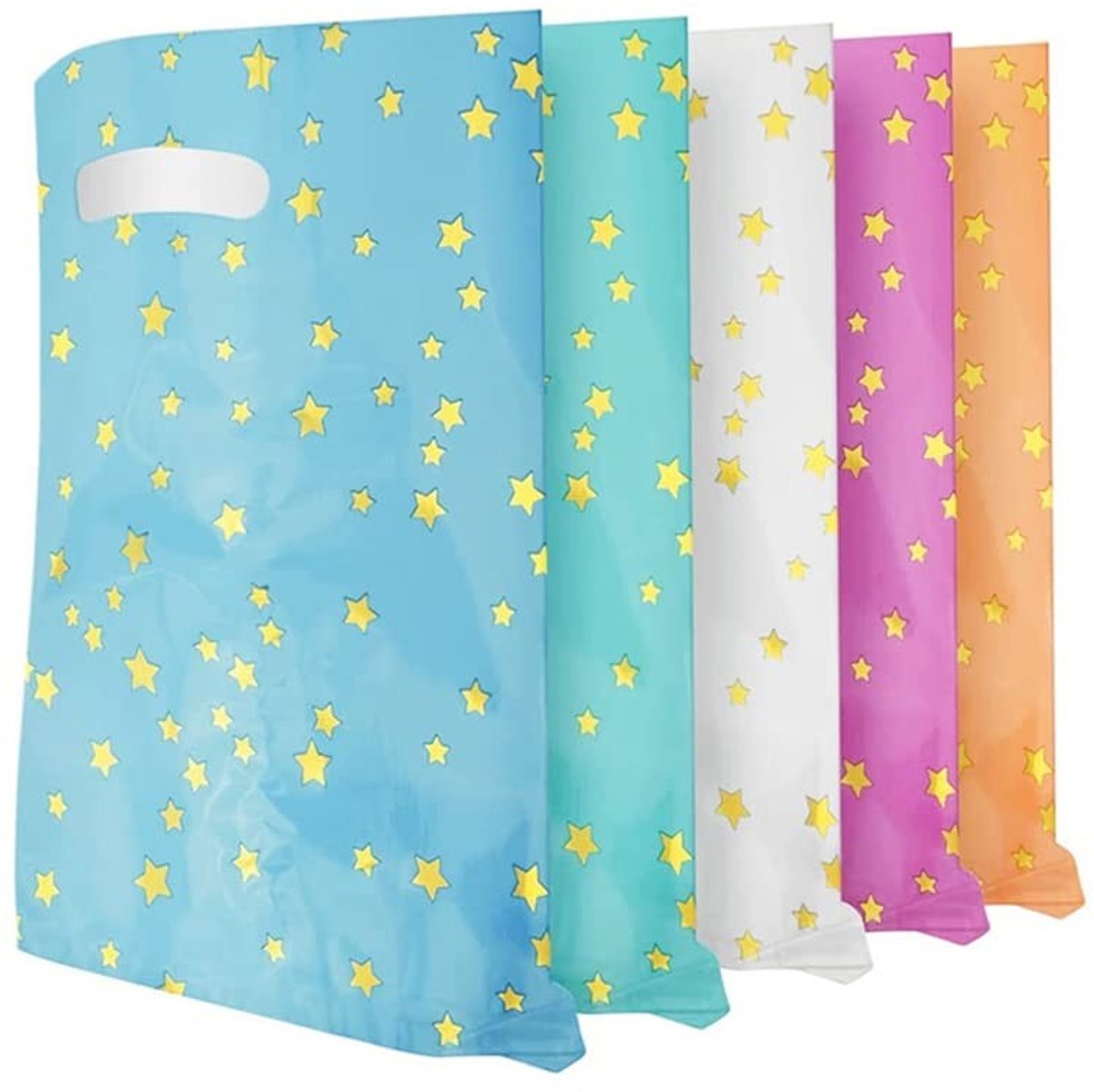 Dailygoody - Feestzakjes - Geschenkzakken - Perfect voor verjaardagen - 30 stuks - Kleurrijk - Voor jongens en meisjes - 5 kleuren