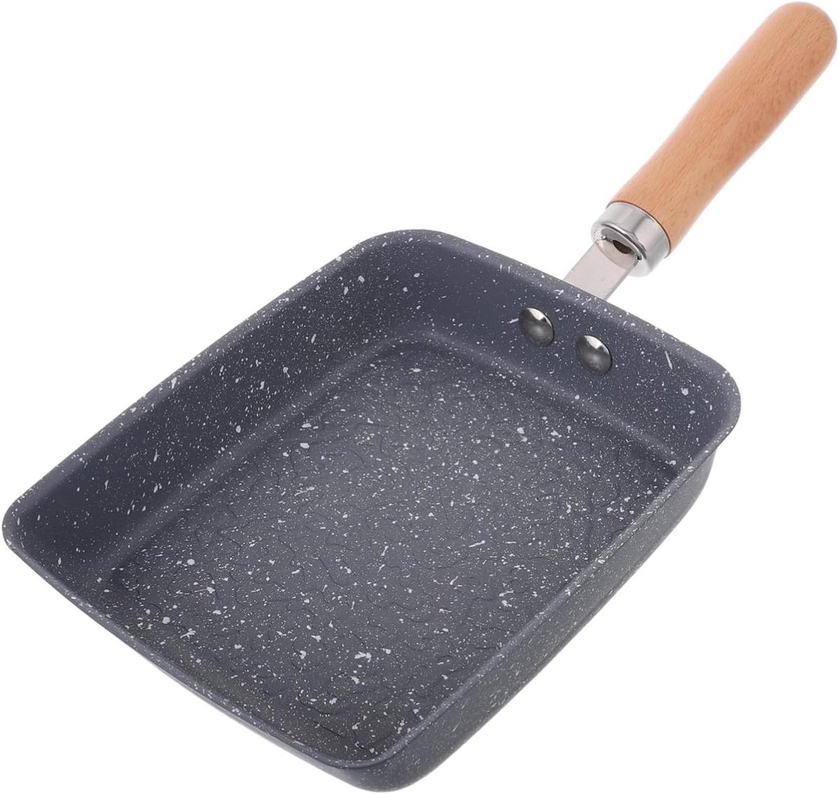 Omeletpan Rechthoekig - Koekenpan Eieren - Ontbijt Bakken - Antiaanbak Steencoating - 3320 cm - Blauw