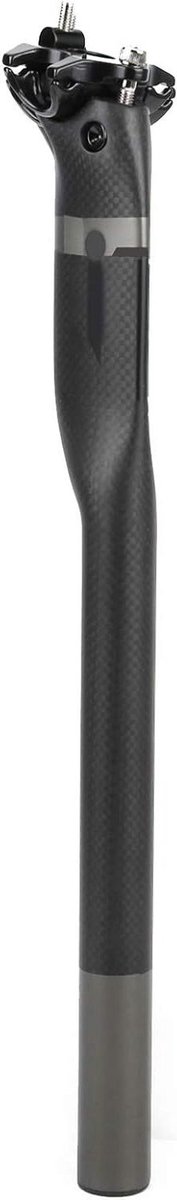 Koolstofvezel Zadelpen - Fiets Zadelbuis - Fietsen Onderdelen - Volledig 3K Koolstofvezel - 27.2x400mm - Zwart