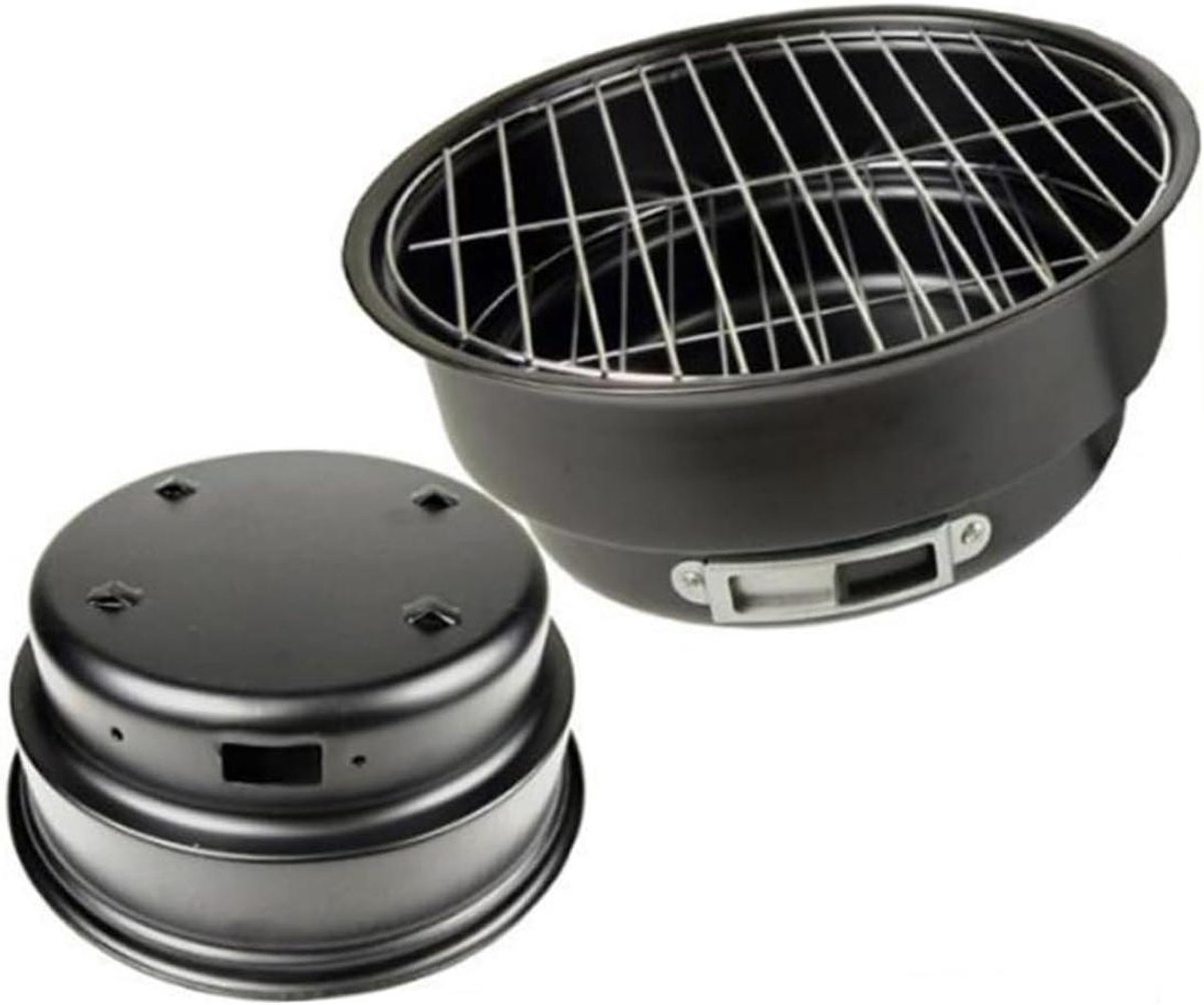 Draagbare Barbecue Grill - Mini BBQ Oven - Buiten Koken - Roestvrij Staal - 26.5 x 24 x 24 cm