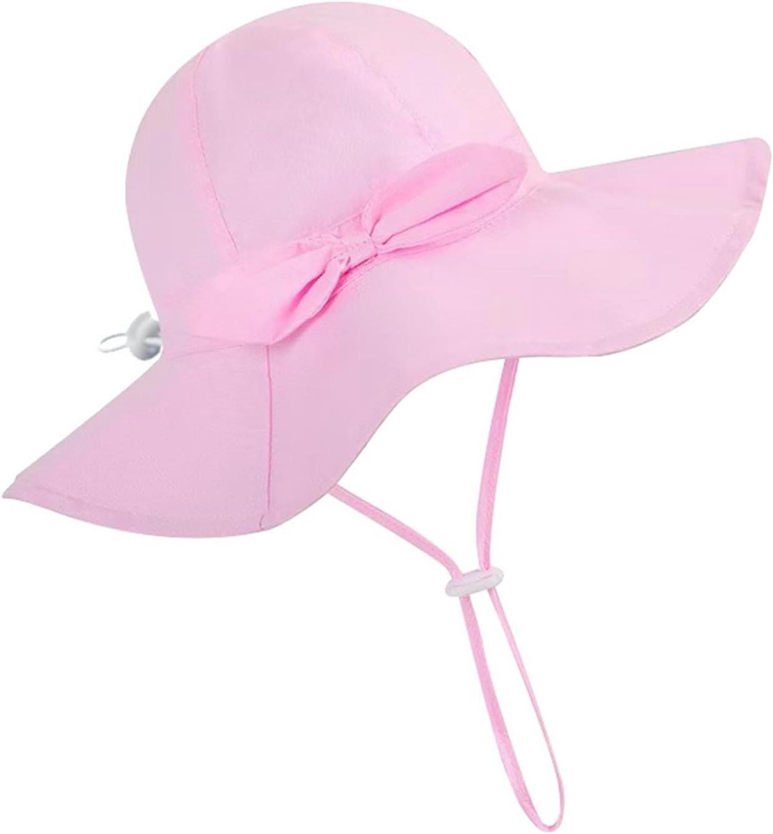 Kindermuts Zomerhoed - Baby Vissershoed Peuters - Outdoor Bescherming - Verstelbare Brede Rand - One Size - Blauw