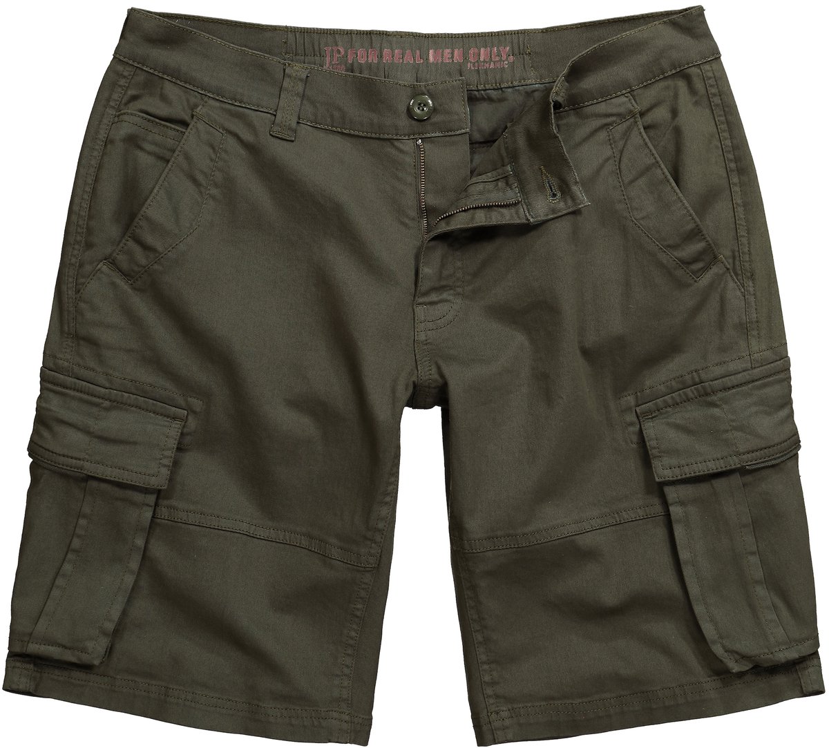 JP 1880 - Heren - Cargobermuda Buik-Fit cargozakken - Moeras groen - Maat 52