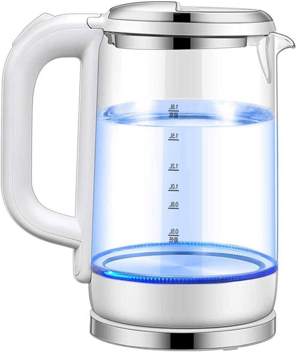 Elektrische Waterkoker - Glazen Waterkoker - Snel Water Koken - BPA-Vrij Ontwerp - 8L - Transparant