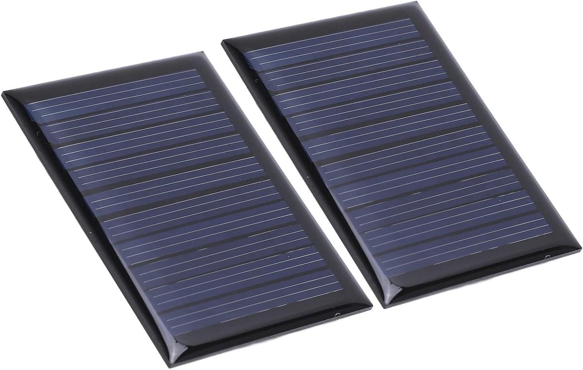 Zonnepaneel Module - Mini Zonnelader - Buiten Opladen - Hoog Rendement Circuit - 60x44 mm - Zwart