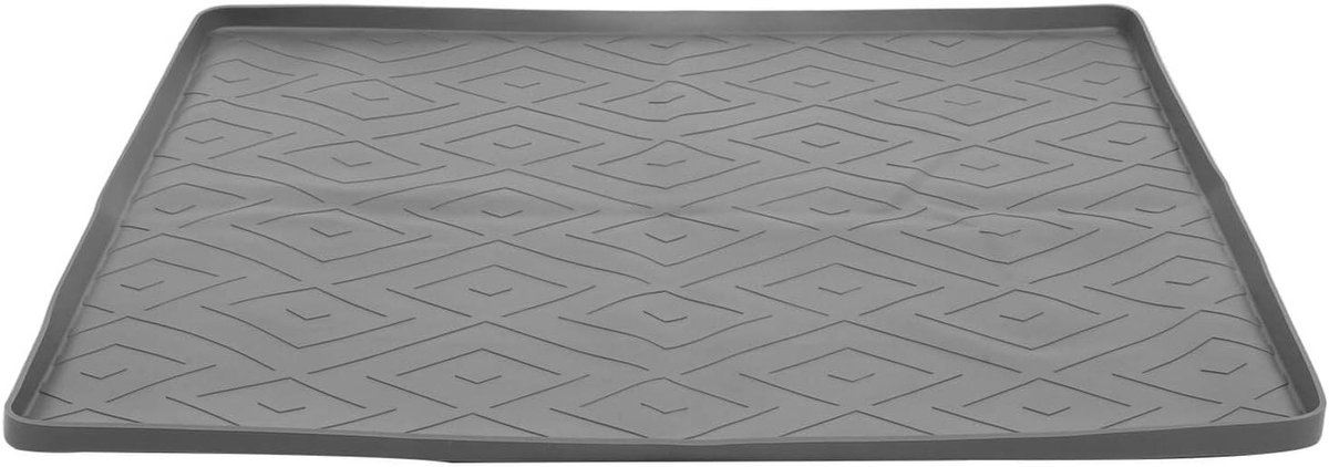 Koelkastmat - Vloerbeschermer - Apparaten Stabiliseren - Waterdichte Antilek - 50x50 cm - Grijs