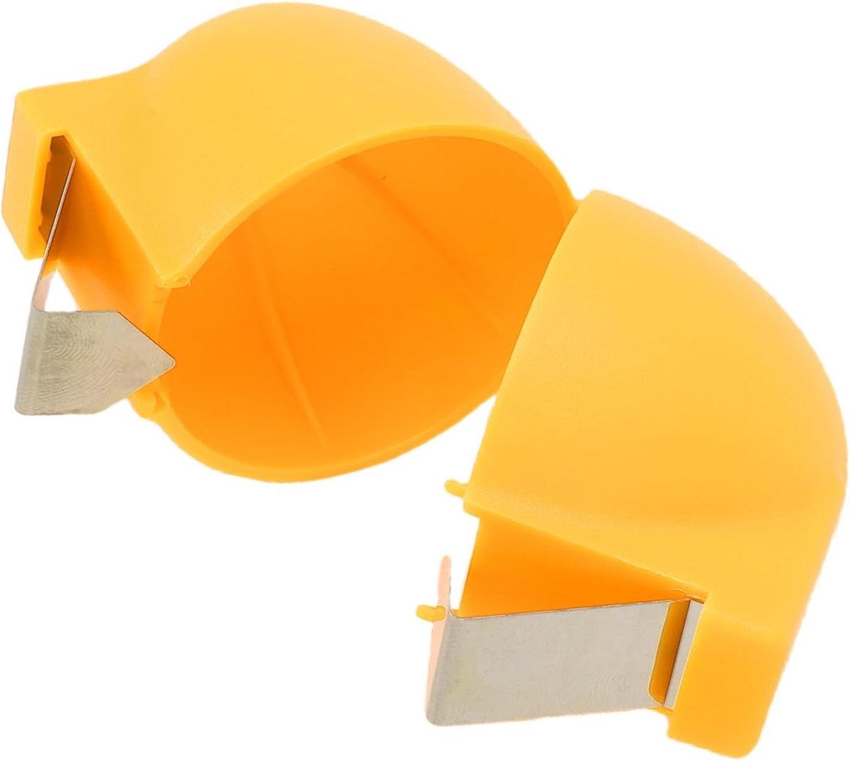Eieropener Set - Eierdophouder Keuken - Ontbijt Bereiden - Roestvrij Staal PP - 7x5x55 Cm - Geel