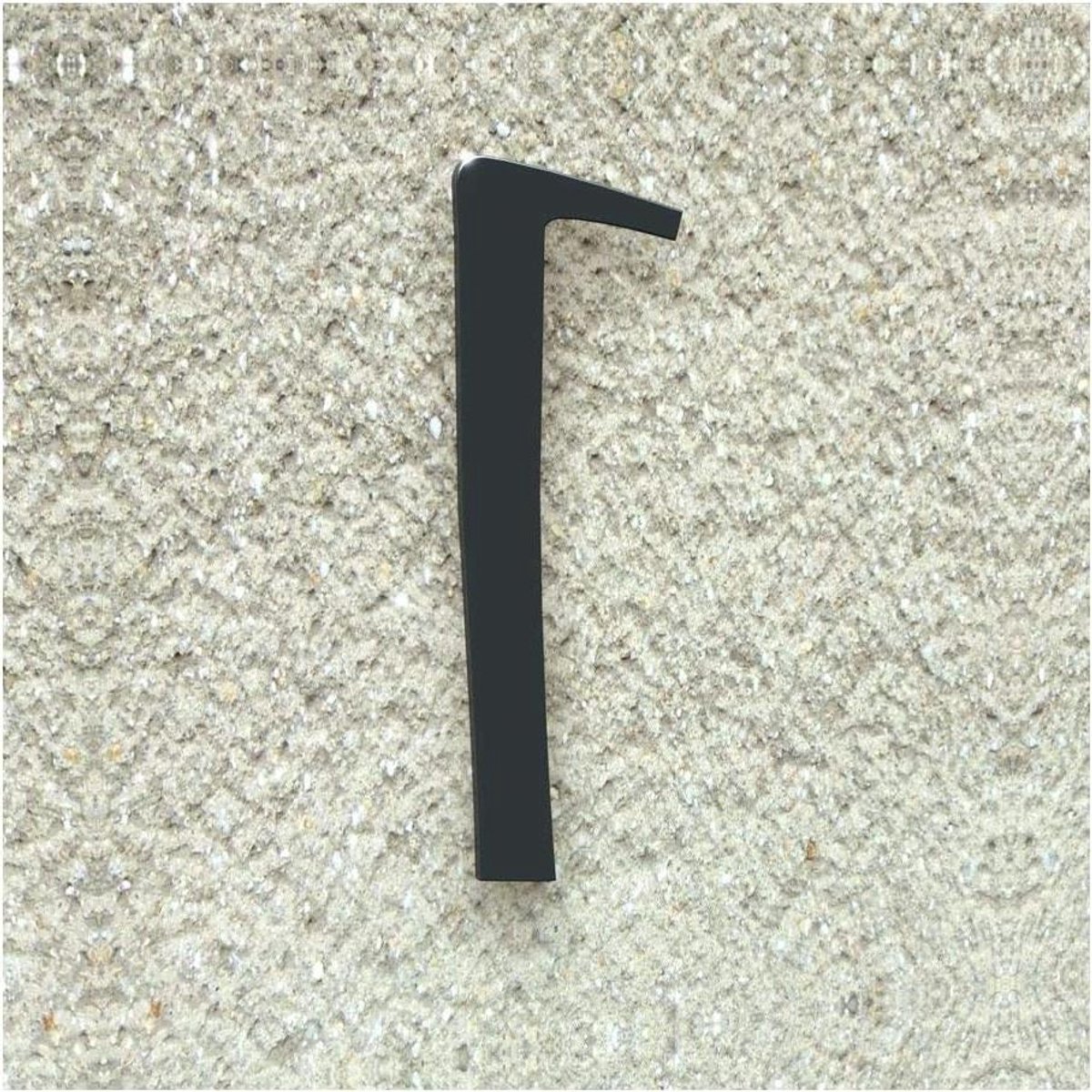 Huisnummer 1 - Adrescijfer - Huis Identificatie - Klassiek Lettertype - 20 cm - Antracietgrijs