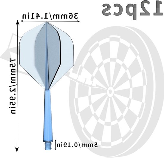 Dart flights en shafts voor darts met 2BA draad, zachte dartaccessoires voor optimale prestaties van Dart — afbeelding 4