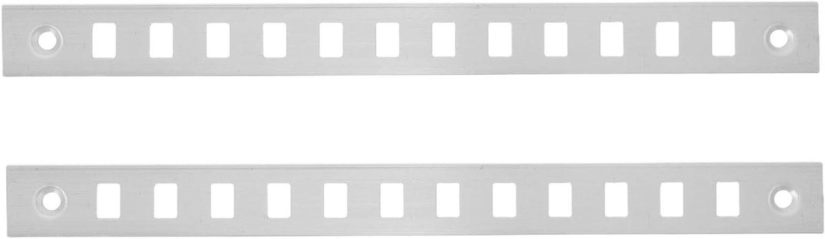 2 Stuks Rvs Shelf Pilaster Tracks Duurzame Freezer Cooler Shelf Support Bars voor Commerciële Koelkasten Vrieskasten Eenvoudige Installatie Gewichtverdeling