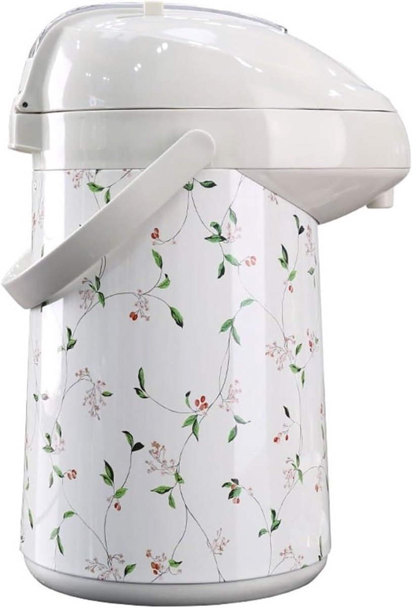 Geïsoleerde Waterkoker - Thermoskan Koffiepot - Dranken Warm Houden - Pneumatische Pompdispenser - 22 liter - Wit