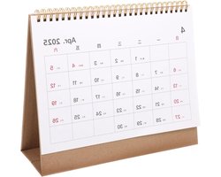 STOBOK 2025 Desk Calendar Cute Desk Calendar Desk Flip Calendar Flip Calendar For Desk Mini Calendar Flowers Desk Calendar Desktop Calendar Desk Calendar Stand Paper