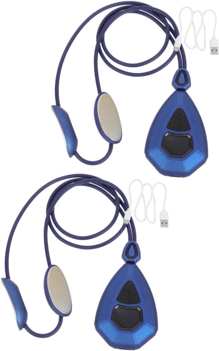 Nek Massager - Hals Hulp - Ontspanning Spieren - Met Verwarmingsfunctie - 51x5x2cm - Blauw