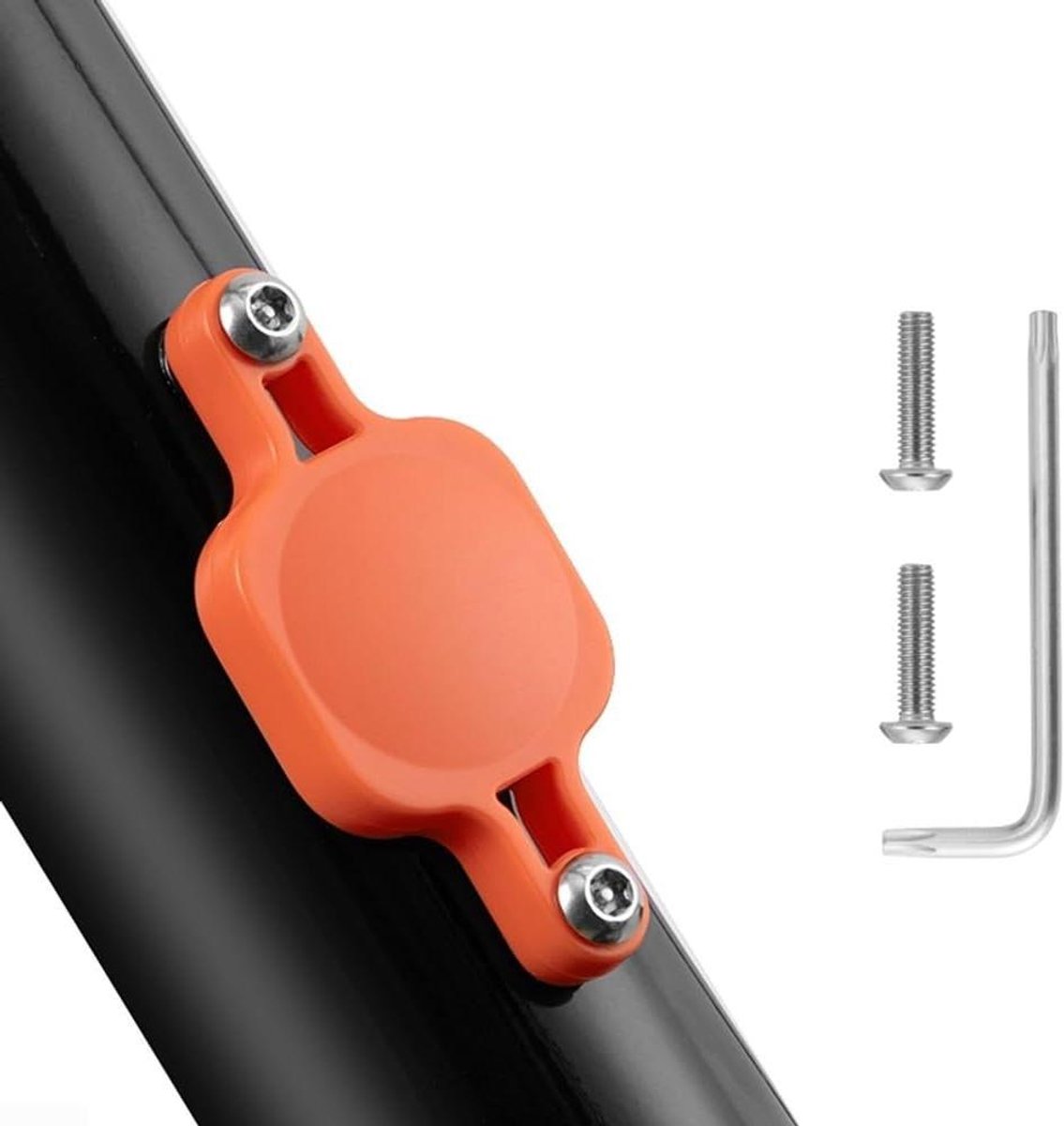 Fiets houder - Tracker houder - Fiets beveiligen - Verborgen ontwerp - 8 x 4 x 1 cm - Rood