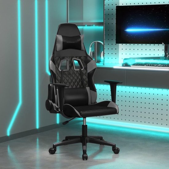 Gaming stoel - Comfortabele stoel - Comfortabel gamen - Verstelbare rugleuning - 60 x 64 x 117 cm — afbeelding 2