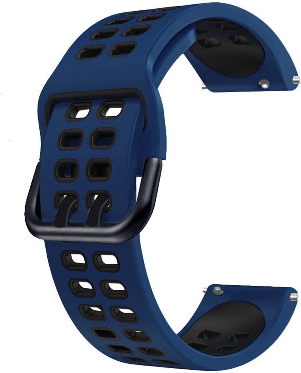 Horlogeband Silicone - Sport Polsband - Dagelijks Gebruik - Verstelbare Lengte - 22mm - Agate