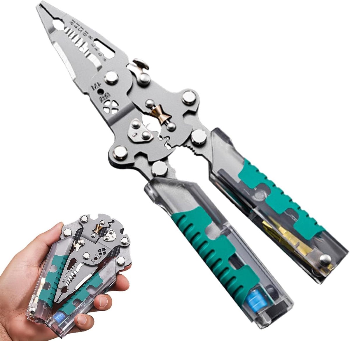 Kabelstripper - Draadstripper - Elektrisch Werk - Met Spanningstester - 13.5 cm - Zwart
