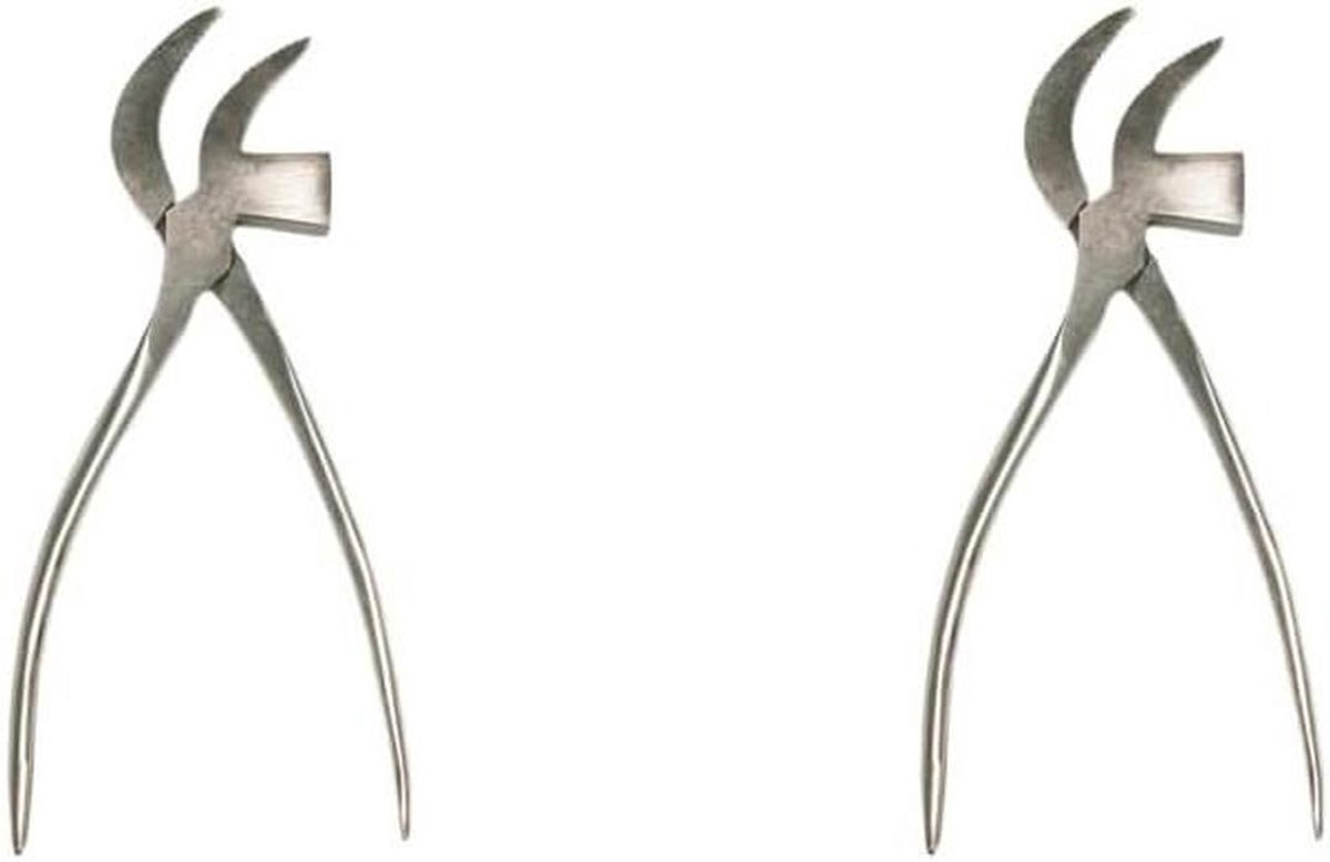 Schoenmakers Tangen Set - Leerbewerking Gereedschap - Schoenen Repareren - Multifunctioneel Ontwerp - 2 Set - Zwart