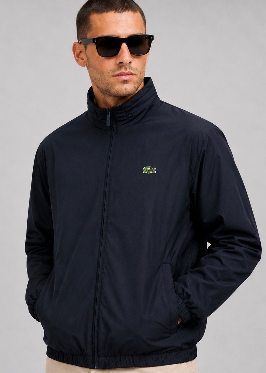 Lacoste Water repellent track jacket Blackbird