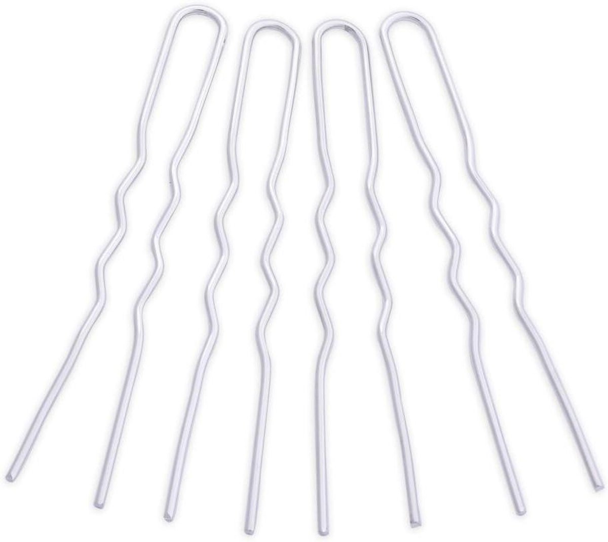 Haarclips U-vorm - Haarspelden Klemmen - Haar Styling - Klassieke Stijl - 100 mm - nikkel