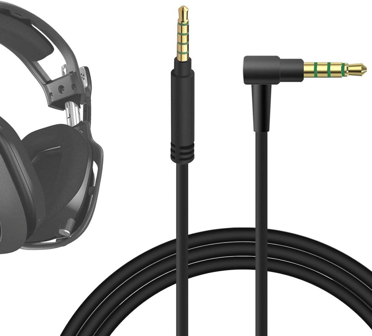 Audiokabel - Vervangende Kabel Aux - Gaming Headset - Premium Koper - 1.7 Meter - Zwart