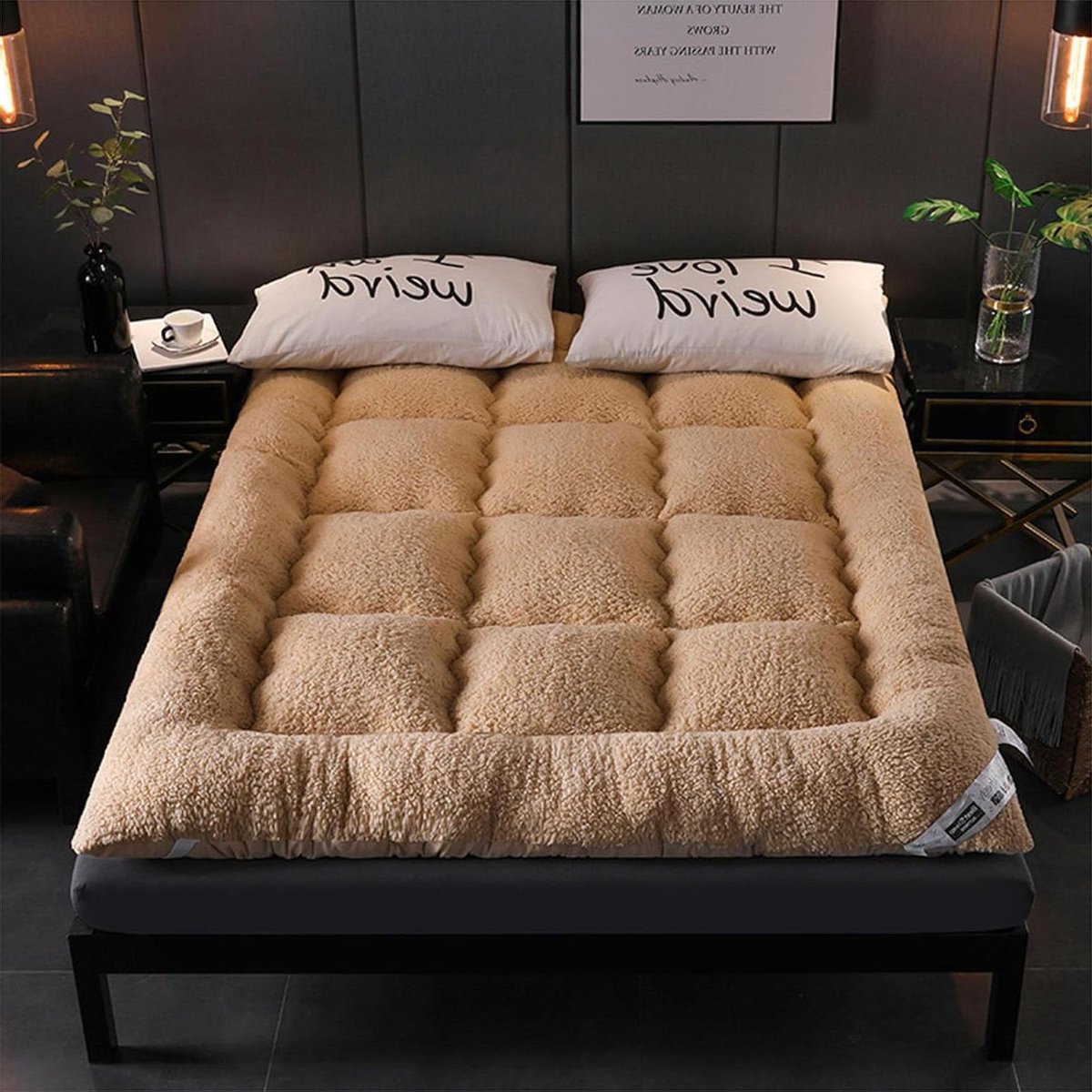 Japanse futon matras - Tatami matras Vloermatras - Logeren en reizen - Extra dik gewatteerd ontwerp