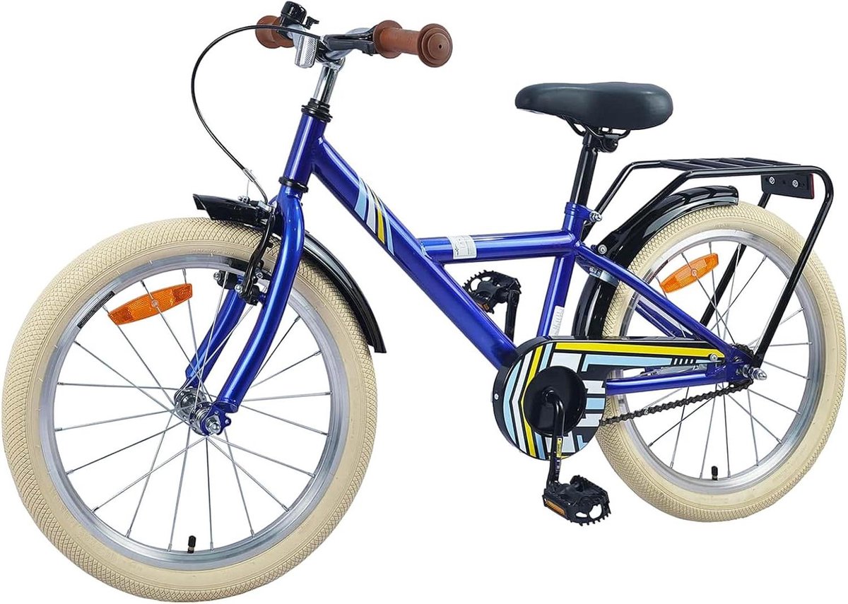 Kinderfiets sfiets sfiets Dagelijks gebruik Terugtraprem en handrem 24 inch Donkerblauw