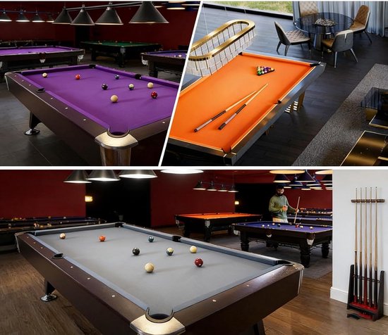 Biljartdoek Pooltafel - Vilten Doek Snooker - Precisie Spelen - Verdikte Hoge Dichtheid - 7/8/9ft Tafels - Groen — afbeelding 5