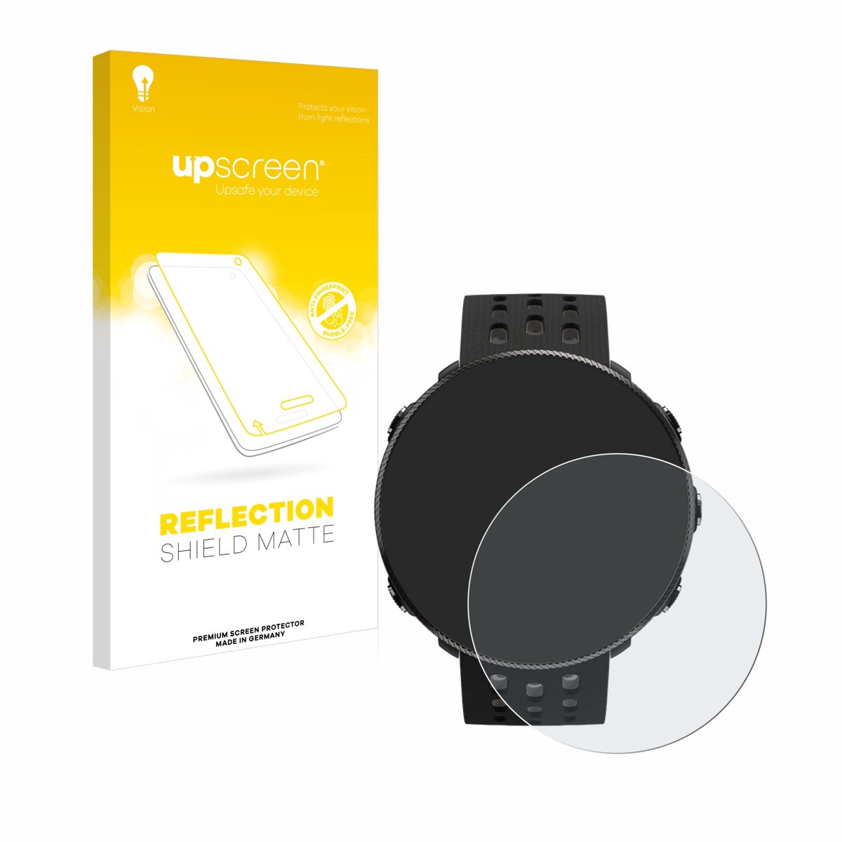 upscreen - Screenprotector voor Polar Vantage M2 - Folie Beschermfolie anti glare matte