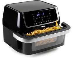 Airfryer met Venster - Hete Lucht Friteuse - Gezond Frituren - Flexibele Capaciteit - 10 Liter - Wit