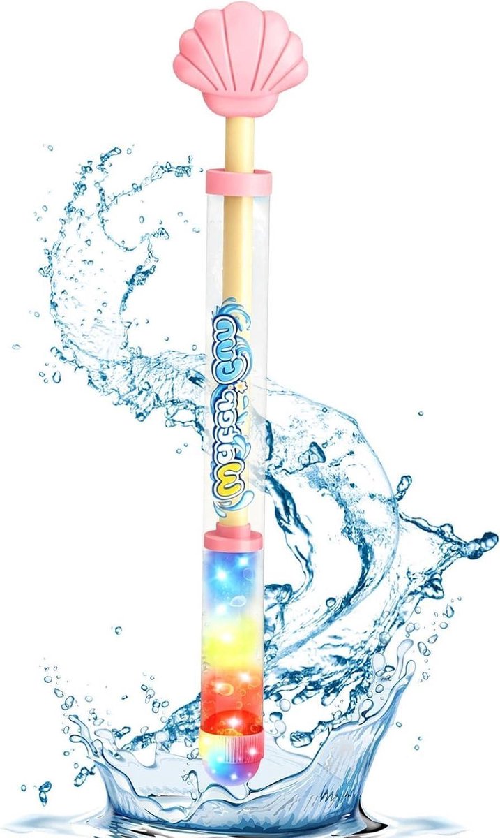 Waterspeelgoed Kinderen - Waterpistool LED - Buiten Spelen - Met LED Licht - 35 cm - Roze