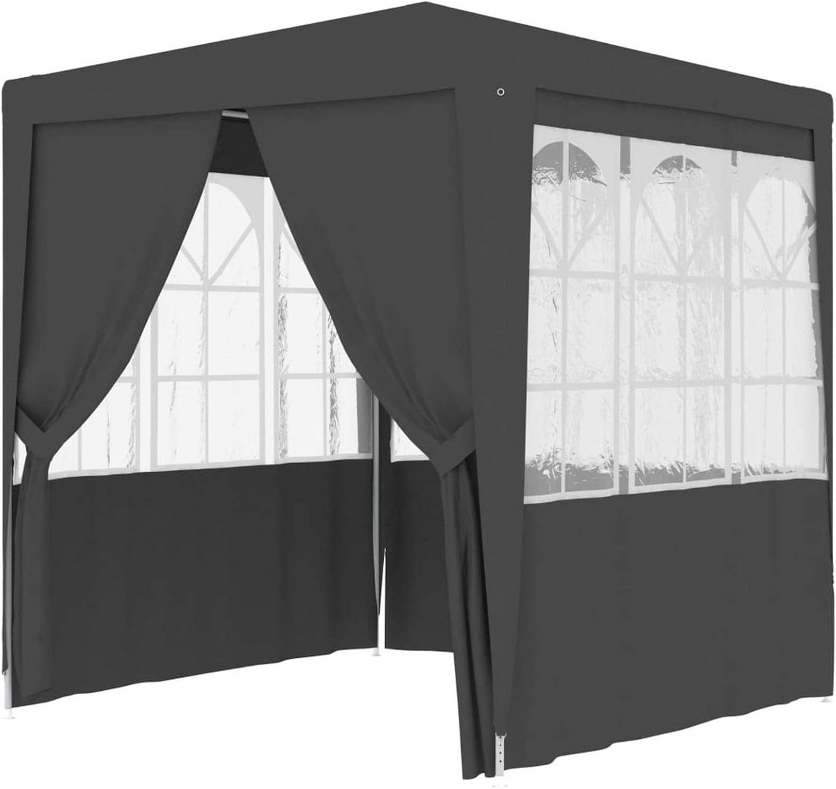 Tuinpaviljoen - Partytent Gazebo - Feestjes Buiten - Water- en UV-bestendig - 2 x 2 meter - Antraciet