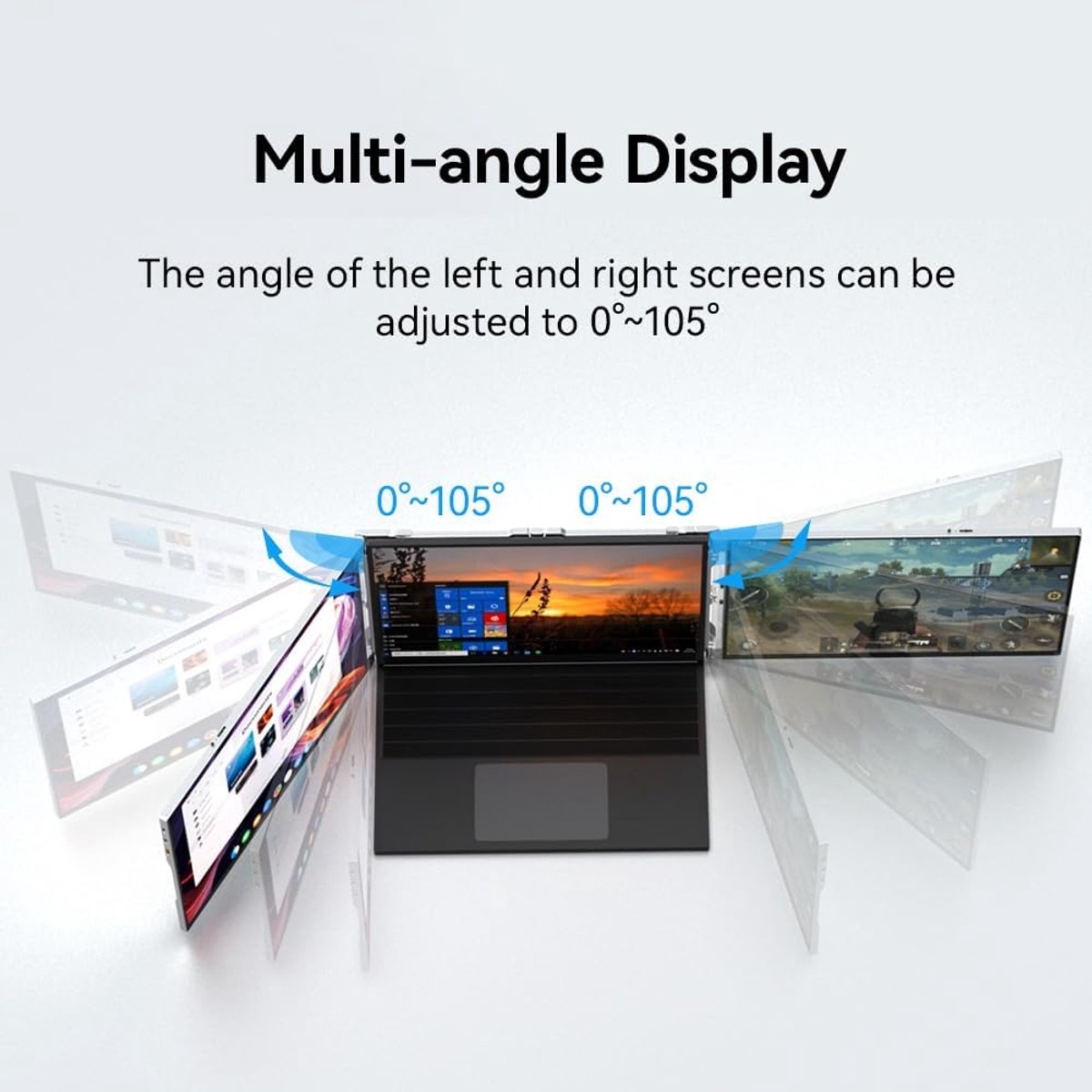 Laptop Scherm Extender - Draagbaar Monitor - 15 inch thumbnail 3