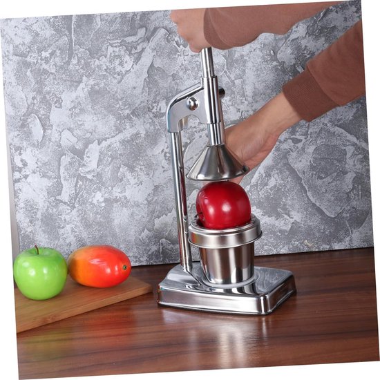 Handmatige Citruspers - Fruitpers Sapextractor - Sap Maken - Geen Schil Smaak - 1.59 Kilogram - Zilver — afbeelding 3