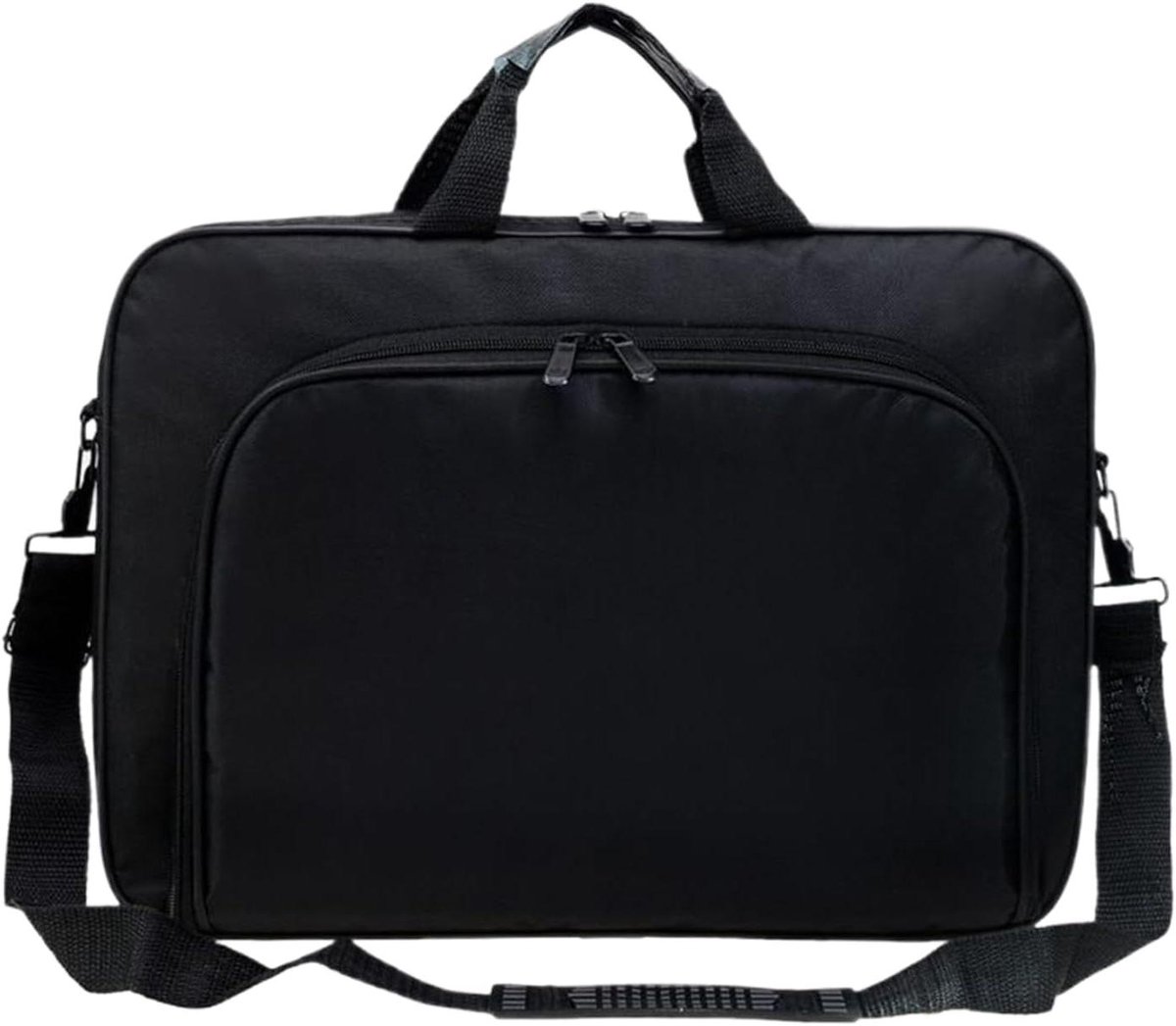Laptoptas - Laptop schoudertas - Zakelijk reizen - Waterdicht nylon - 44 x 33 cm - Zwart