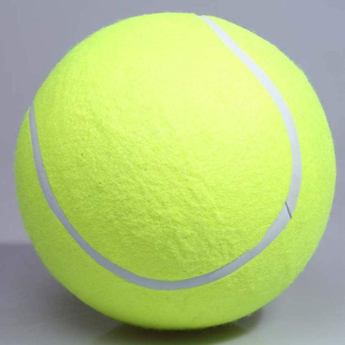 Honden Tennisbal - Groot Hondenspeelgoed - Actief Spelen - Verdikt Rubber - 24 cm - Geel