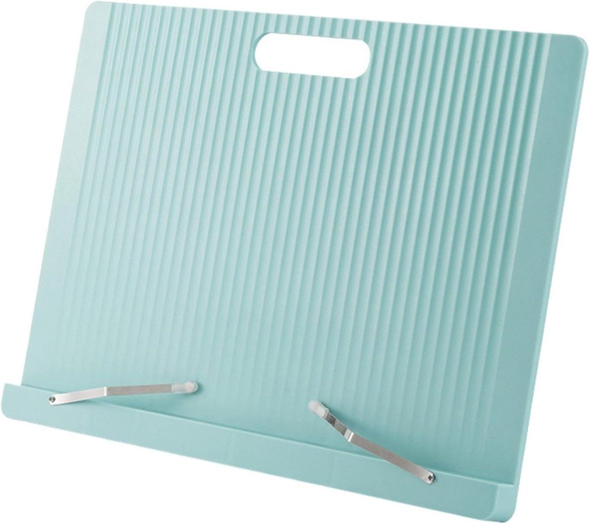 Leesstandaard - Boekenhouder Bureau - Koken en Lezen - Verstelbare Hoek - 24.5 cm - Blauw