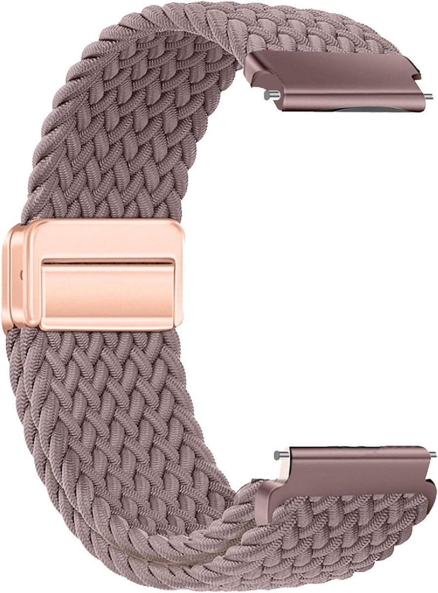 Magnetische band - Nylon band - Smartwatch dragen - Ademend materiaal - Verstelbaar - Zwart