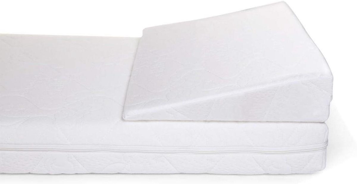 Matrasverhoger Babybed - Matrasverhoger Ledikant - Babycomfort Verbeteren - Wasbaar Materiaal - 60x120 cm - Wit