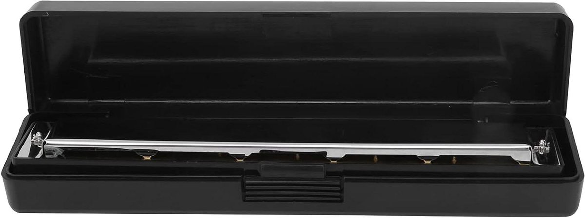 Mondharmonica - Harmonica - Muziek Maken - 24 Gaten - 22 x 7 x 5 cm - Zilver