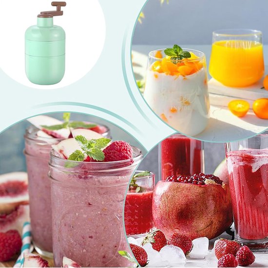 IJscrusher Handmatig - IJsmachine Sneeuwkegels - Desserts Maken - Stabiele Structuur - 13 x 13 x 13 cm - Wit van IJscrusher — afbeelding 2