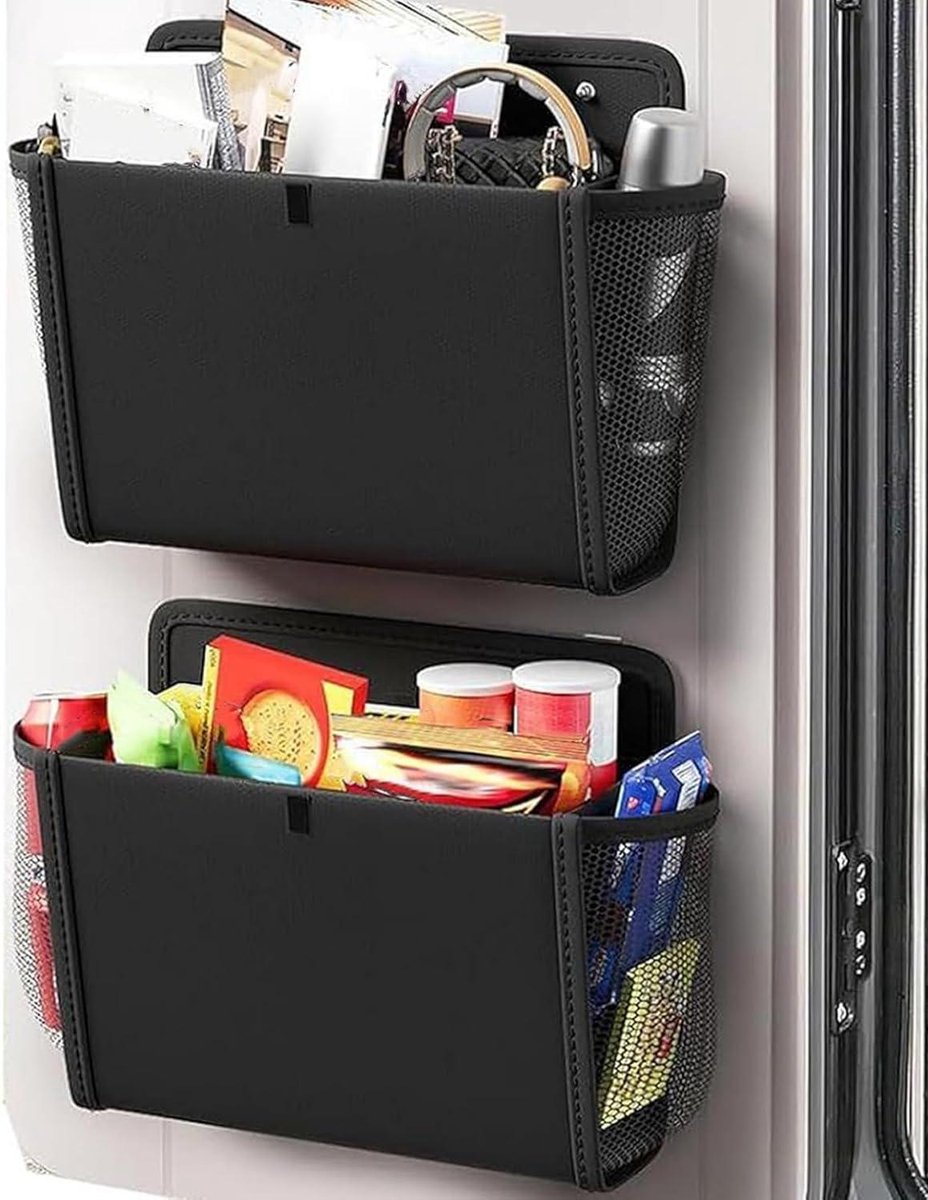 Wandorganizer - Opberger Deur - Ruimte Maximaliseren - Zonder Boren - 33 x 29 x 8 cm - Grijs