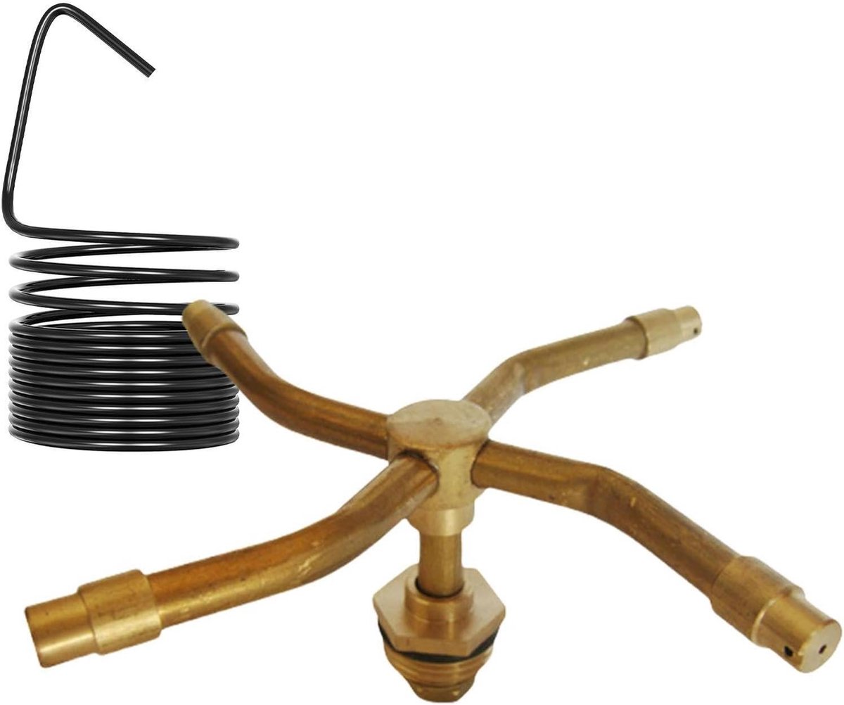 Gazonirrigatiesproeier - Watersproeikop Tuinsproeier - Gazon Bewateren - 360 Graden Rotatie - 19 mm - Zilverkleurig