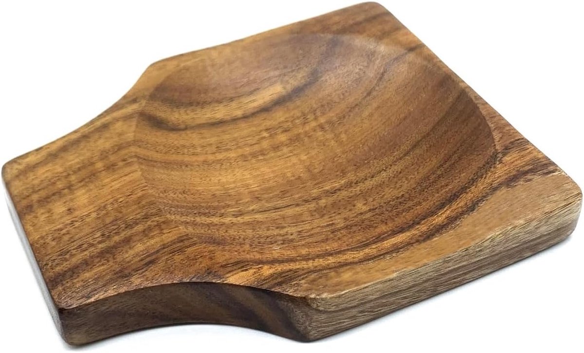 Houten lepelhouder voor keuken, ideaal als utensil rest voor spatels, lepels en tangen
