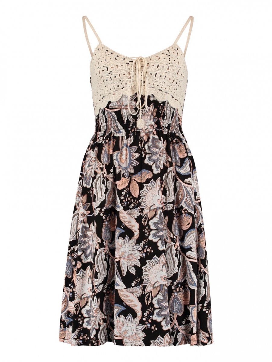 Hailys zomerjurk voor dames - zwart - M