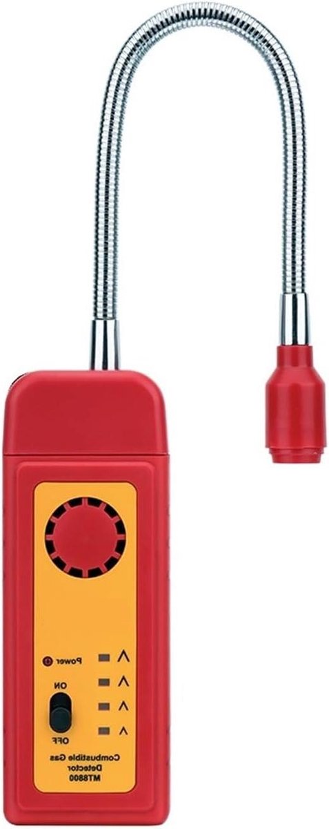 Gaslekdetector - Brandbaar Gasmeter - Veiligheid Thuis - Hoge Gevoeligheid Sensor - 141x52x29mm - Zwart