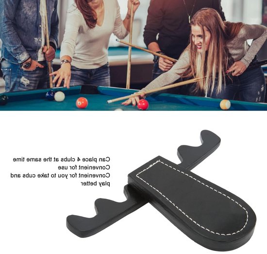 Poolstickhouder voor 4 biljartstokken - Opvouwbare biljartcue rack voor snooker en pooltafel — afbeelding 2