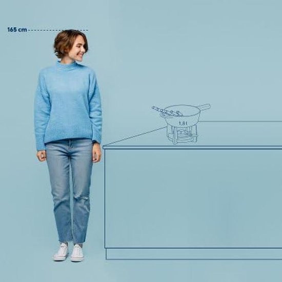 Gietijzeren Kaasfondueset - Fonduepan Set - Gezellige Avonden - Robuust Gietijzer - 18 L - Rood — afbeelding 4