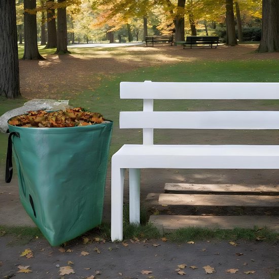 Tuinafvalzakken - Opruimzakken puin - Tuin opruimen - Scheurbestendig materiaal - 76x55x43cm - Groen — afbeelding 2