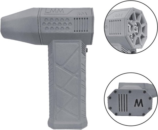 Mini turbostraalventilator - Krachtige blazer - Ruimte reinigen - 110.000 RPM luchtstroom - 45 M/s - Zwart van MINI — afbeelding 4